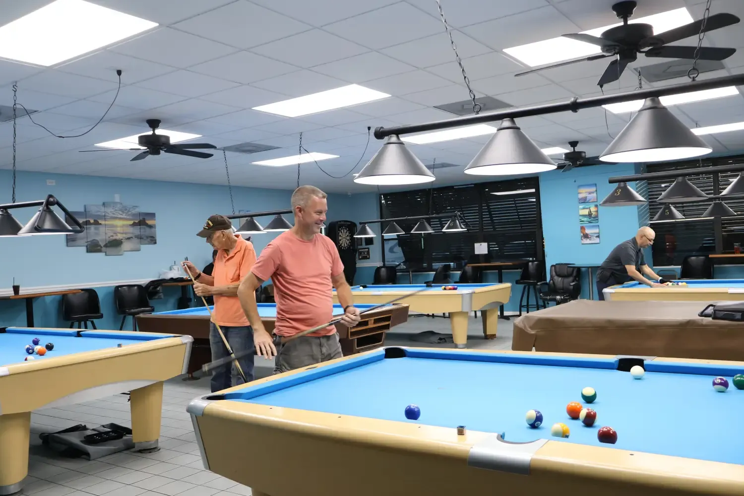 playing pool at moose lodge