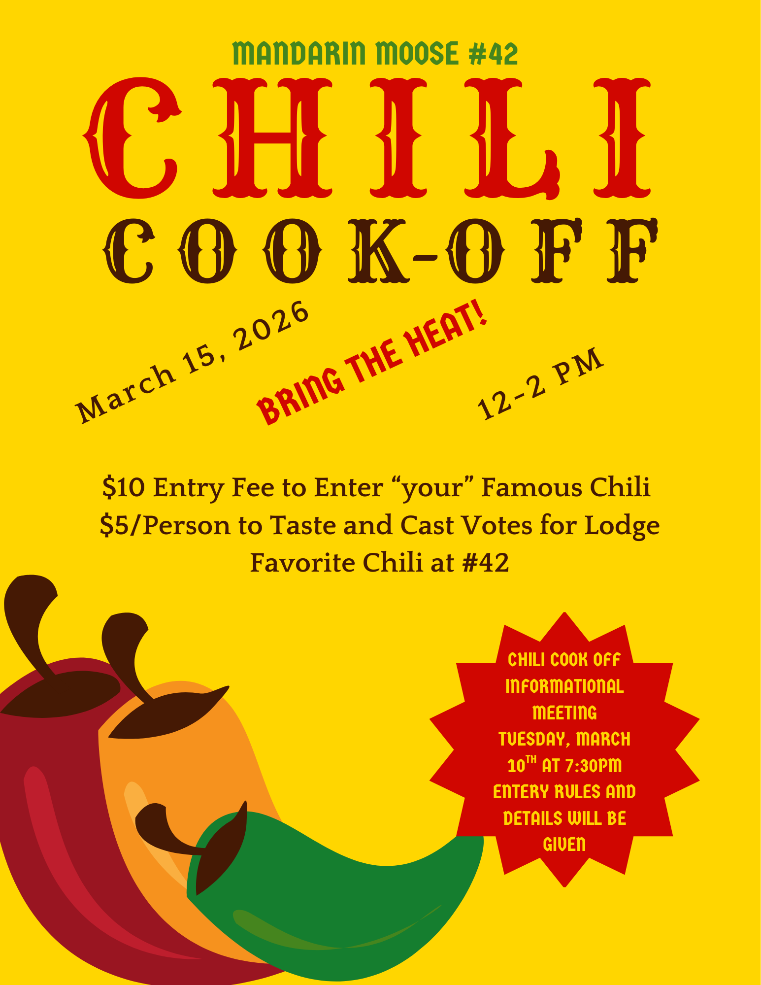 chili cookoff flyer